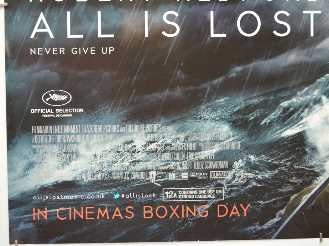 ALL IS LOST (Bottom Left) Cinema Quad Movie Poster 