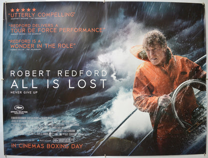 All Is Lost Original Quad Poster - Film Poster - Movie Poster