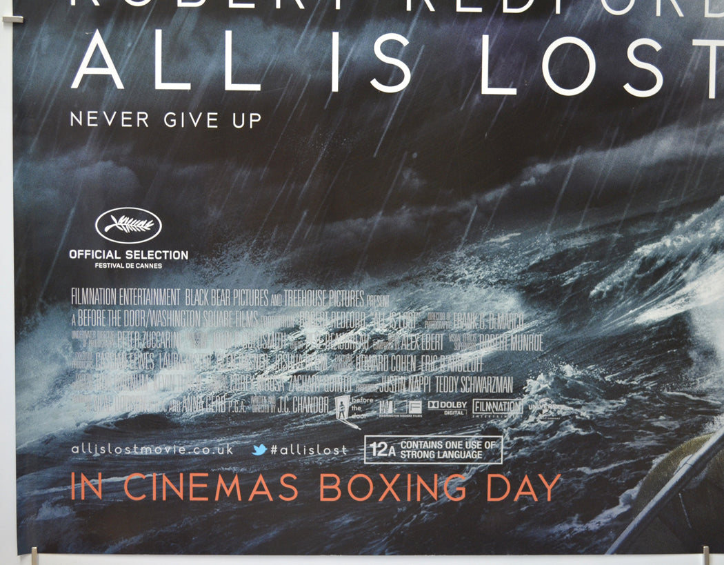 ALL IS LOST (Bottom Left) Cinema Quad Movie Poster 