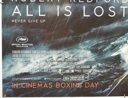 ALL IS LOST (Bottom Left) Cinema Quad Movie Poster 