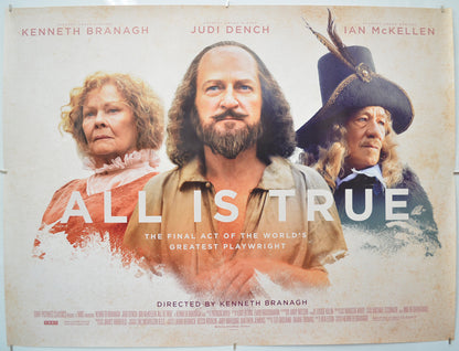 All Is True - Original Quad Poster - Film Poster - Movie Poster