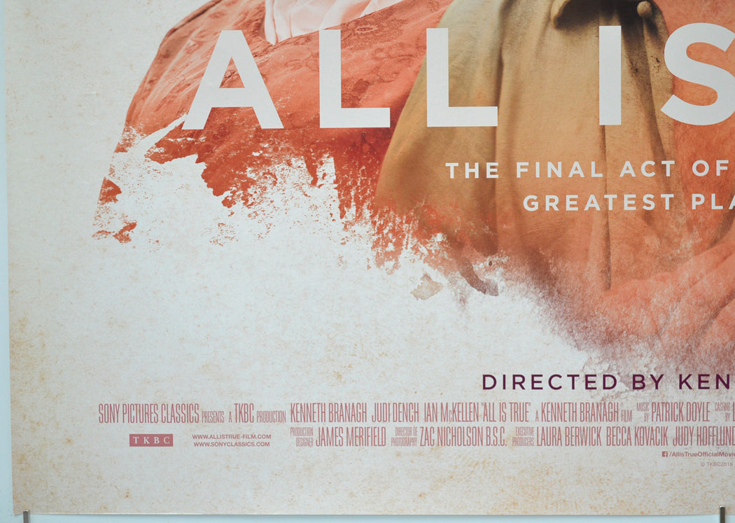 ALL IS TRUE (Bottom Left) Cinema Quad Movie Poster 