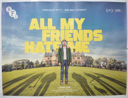 All My Friends Hate Me Original Quad Poster - Film Poster - Movie Poster 