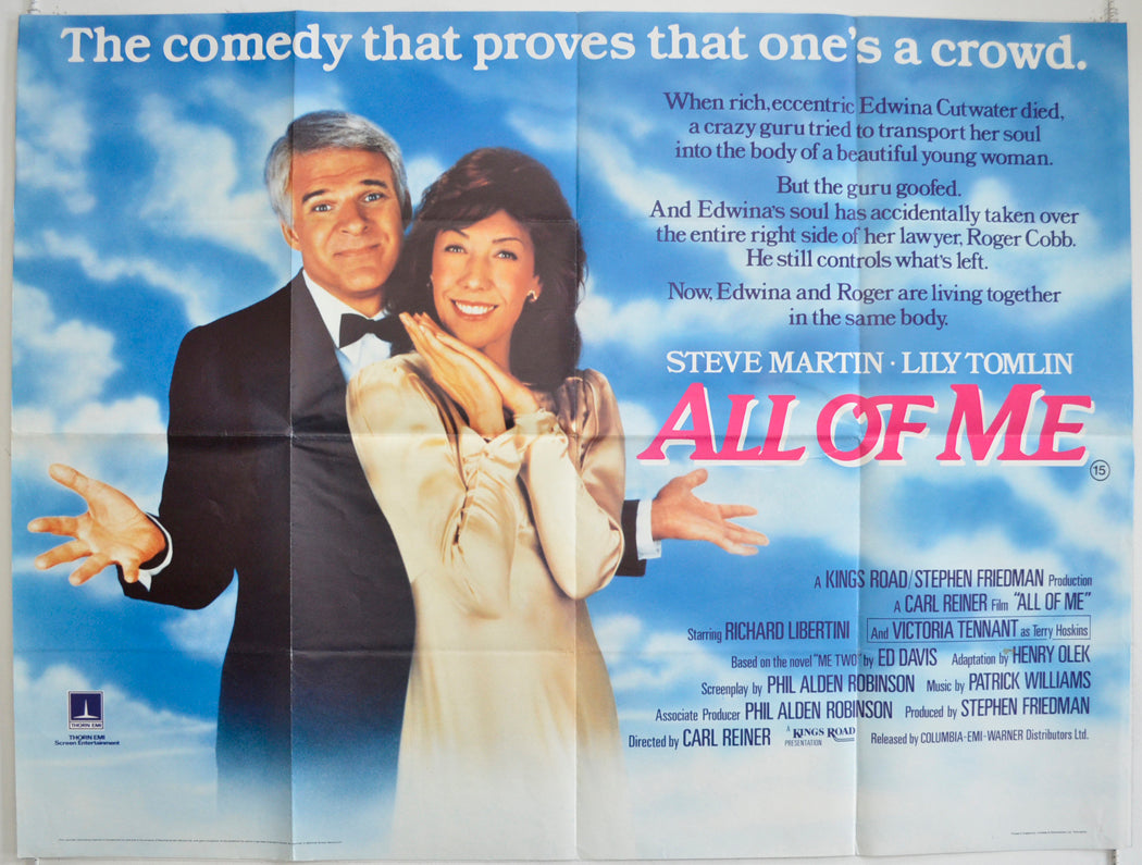 All Of Me  Original British Quad Poster - Film Poster - Movie Poster 