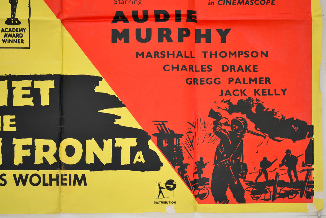 ALL QUIET ON THE WESTERN FRONT / TO HELL AND BACK (Bottom Right) Cinema Quad Movie Poster 