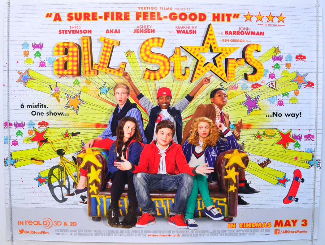 All Stars Original British Quad Poster - Film Poster - Movie Poster 