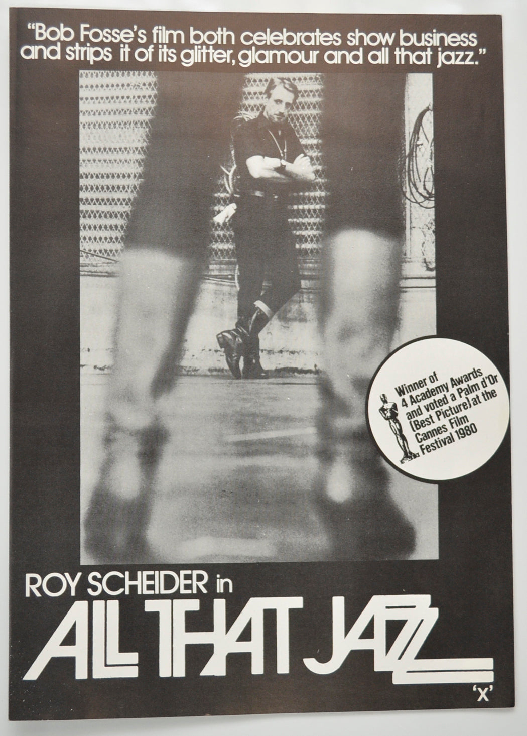 All That Jazz Original Cinema Exhibitors Press Synopsis / Credits Booklet (UK)