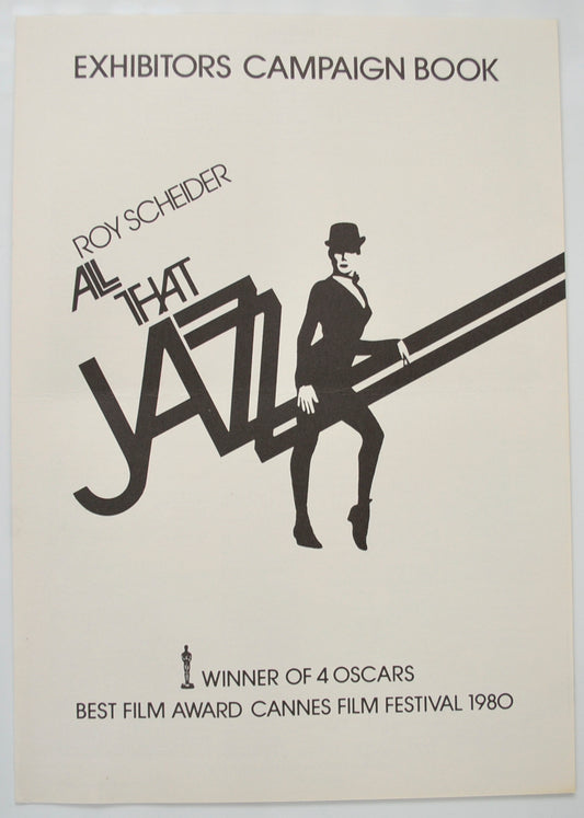 All That Jazz Original 4 Page Cinema Exhibitors Campaign Pressbook (UK) + Synopsis / Credits Sheet