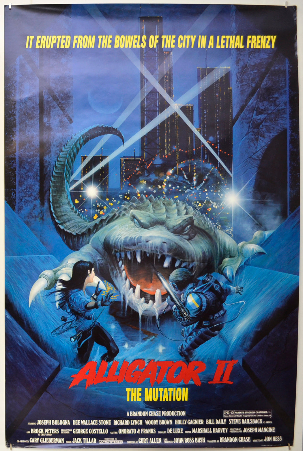 Alligator II : The Mutation Original One Sheet Poster - Film Poster - Movie Poster