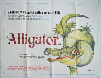 Alligator  Original British Quad Poster - Film Poster - Movie Poster 