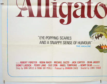 ALLIGATOR (Bottom Left) Cinema Quad Movie Poster 