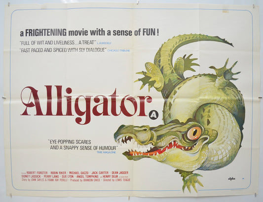 Alligator Original Quad Poster - Film Poster - Movie Poster