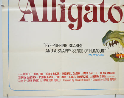 ALLIGATOR (Bottom Left) Cinema Quad Movie Poster 