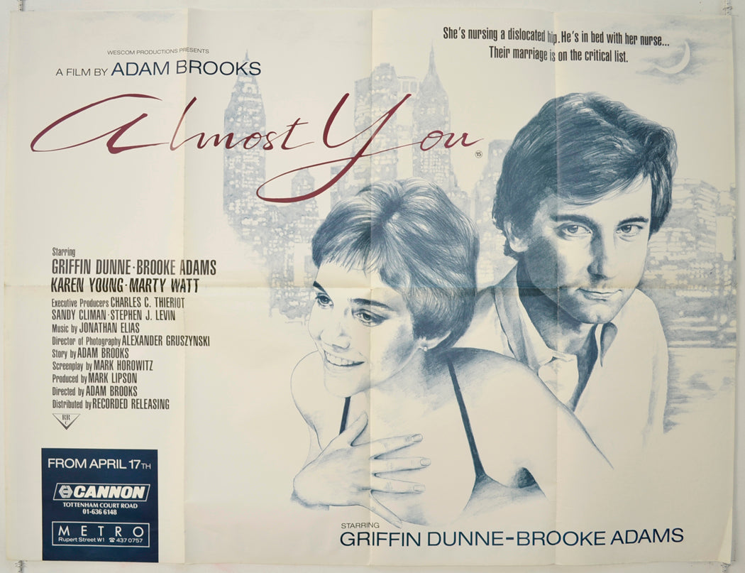 Almost You   Original Quad Poster - Film Poster - Movie Poster 