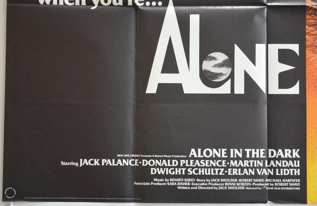 ALONE IN THE DARK (Bottom Left) Cinema Quad Movie Poster 