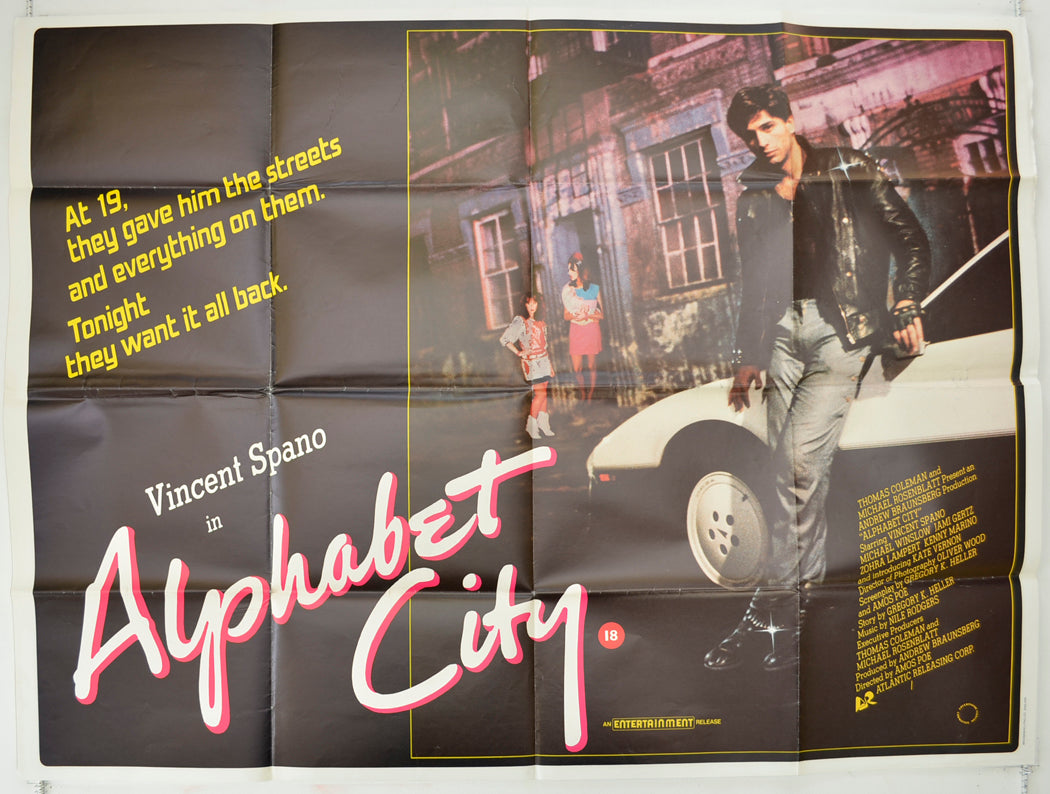 Alphabet City Original Quad Poster - Film Poster - Movie Poster  