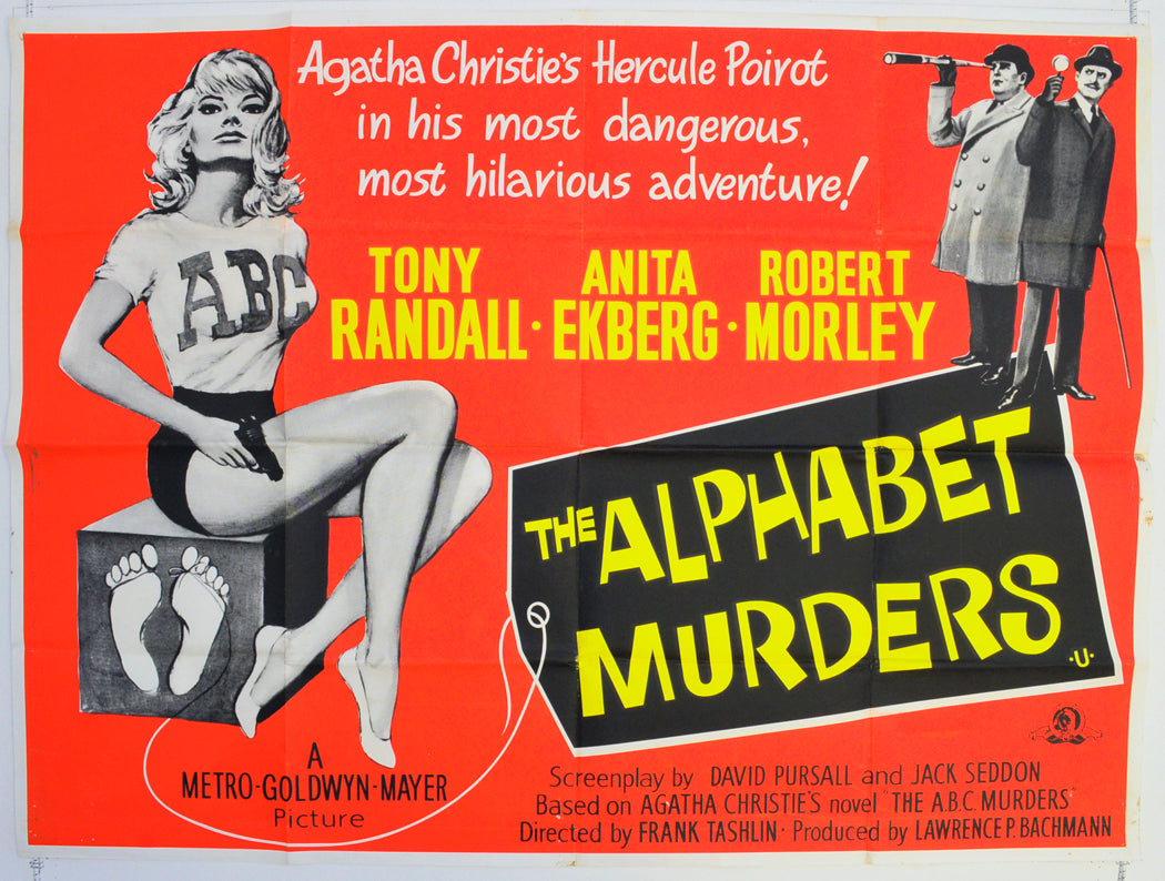 The Alphabet Murders  Original British Quad Poster - Film Poster - Movie Poster 