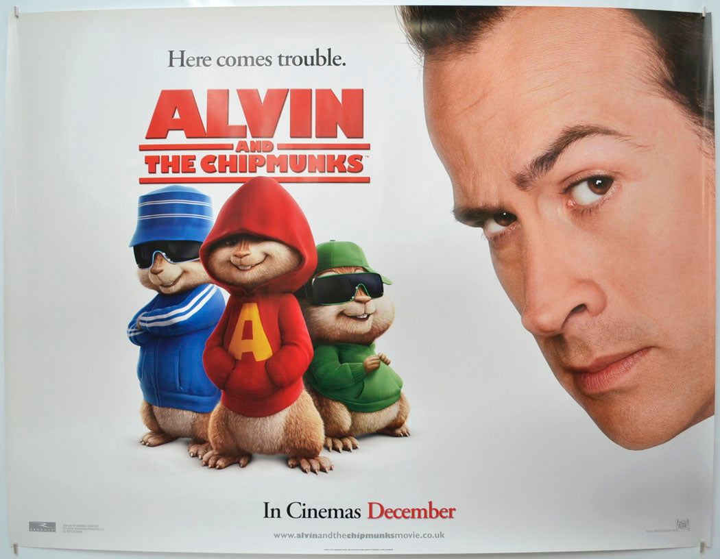 Alvin And The Chipmunks (Teaser / Advance Version) Original Quad Poster - Film Poster - Movie Poster