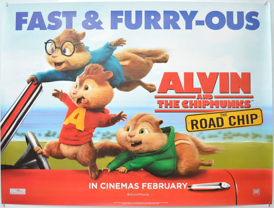 Alvin And The Chipmunks: The Road Chip (Teaser / Advance Version) Original Quad Poster - Film Poster - Movie Poster