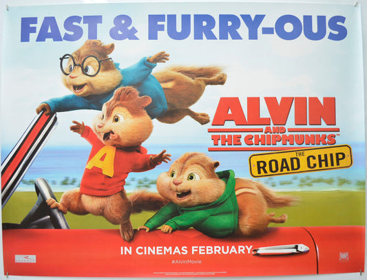 Alvin And The Chipmunks: The Road Chip (Teaser / Advance Version) Original Quad Poster - Film Poster - Movie Poster