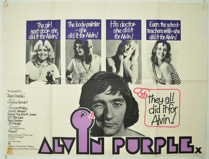 Alvin Purple  (a.k.a. The Sex Therapist)  Original Quad Poster - Film Poster - Movie Poster 