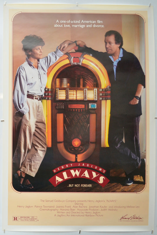 Always (a.k.a. Always, But Not Forever) Original One Sheet Poster - Film Poster - Movie Poster