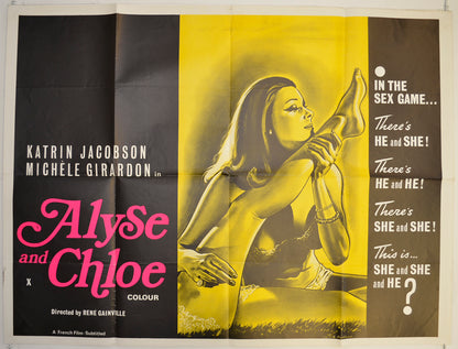 Alyse And Chloe  Original British Quad Poster - Film Poster - Movie Poster 