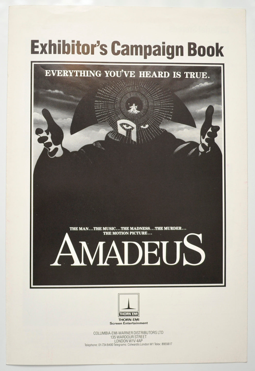 Amadeus Original 6 Page Cinema Exhibitors Campaign Pressbook (UK)