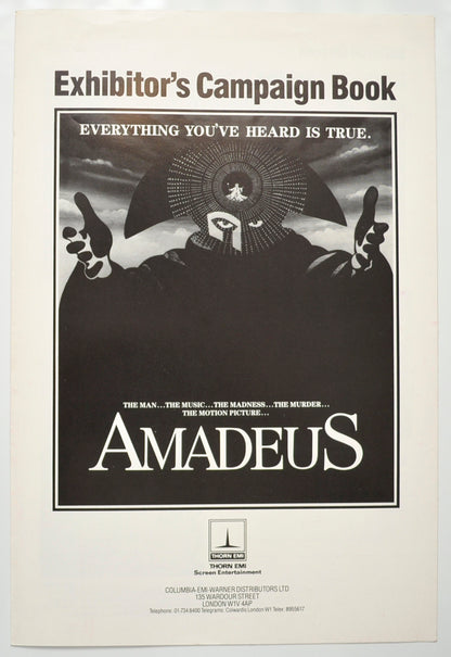 Amadeus Original 6 Page Cinema Exhibitors Campaign Pressbook (UK)