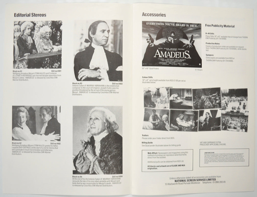 AMADEUS Cinema Exhibitors Campaign Pressbook - INSIDE 