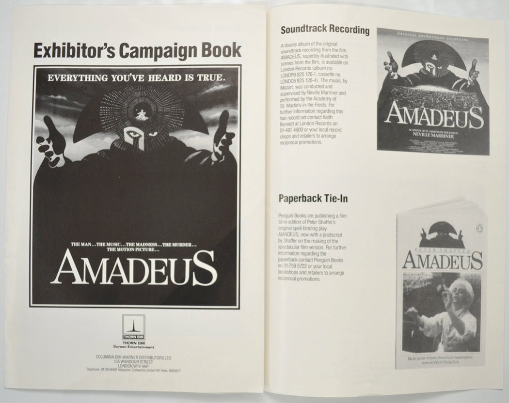 AMADEUS Cinema Exhibitors Campaign Pressbook - INSIDE 