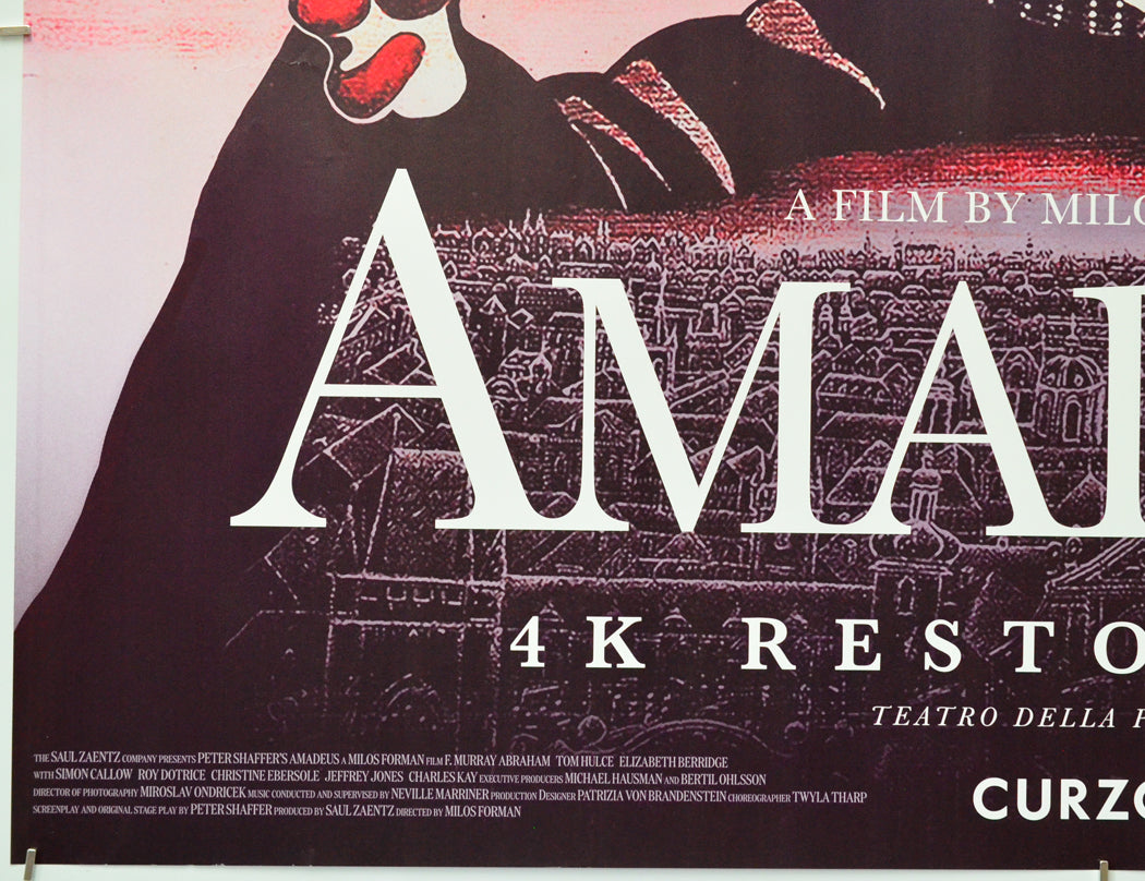 Amadeus (Bottom Left) Cinema Quad Movie Poster 