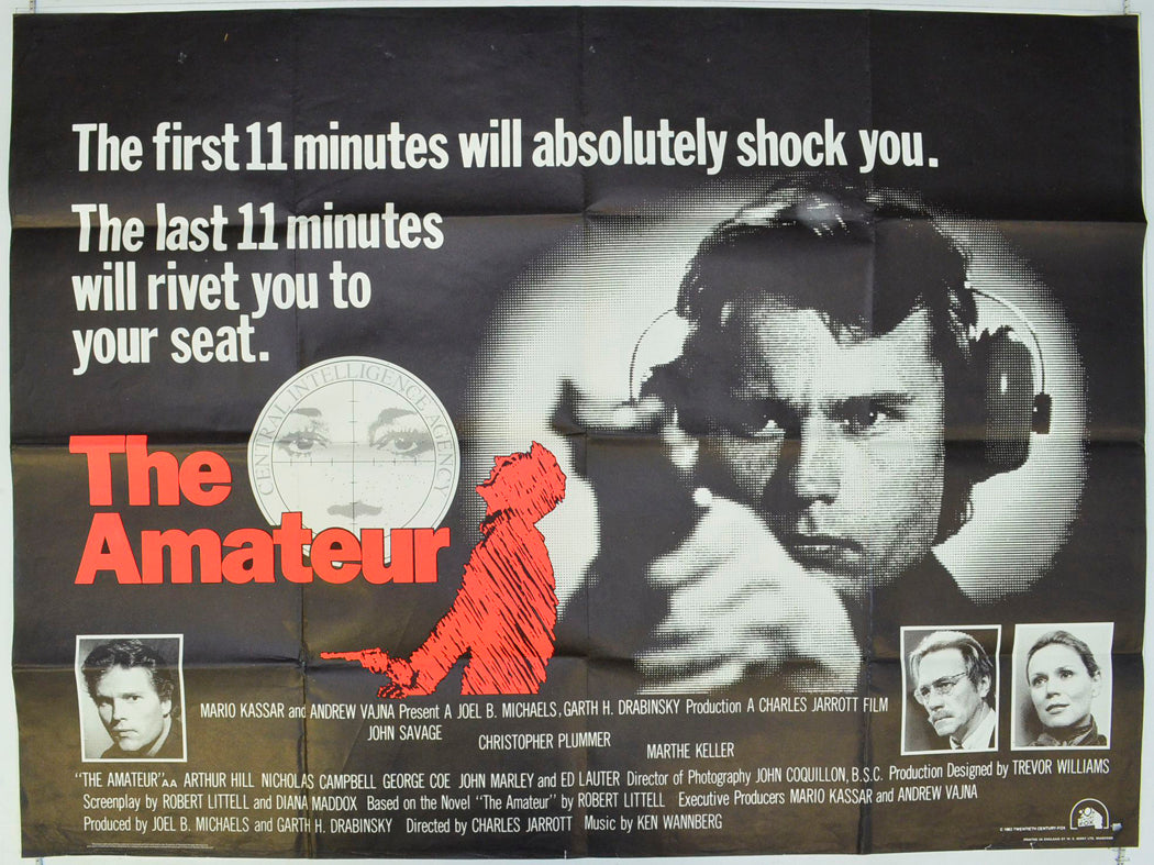 The Amateur Original British Quad Poster - Film Poster - Movie Poster 