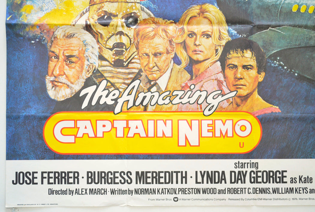 THE AMAZING CAPTAIN NEMO (Bottom Left) Cinema Quad Movie Poster 