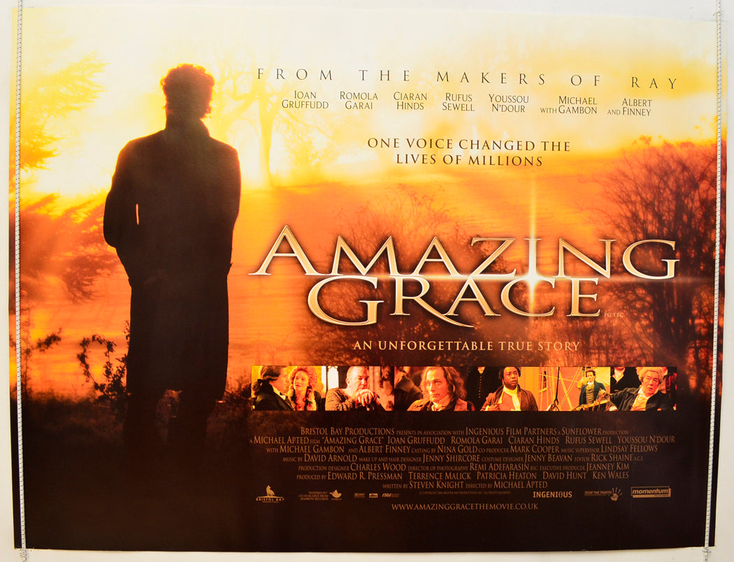 Amazing Grace Original Quad Poster - Film Poster - Movie Poster  