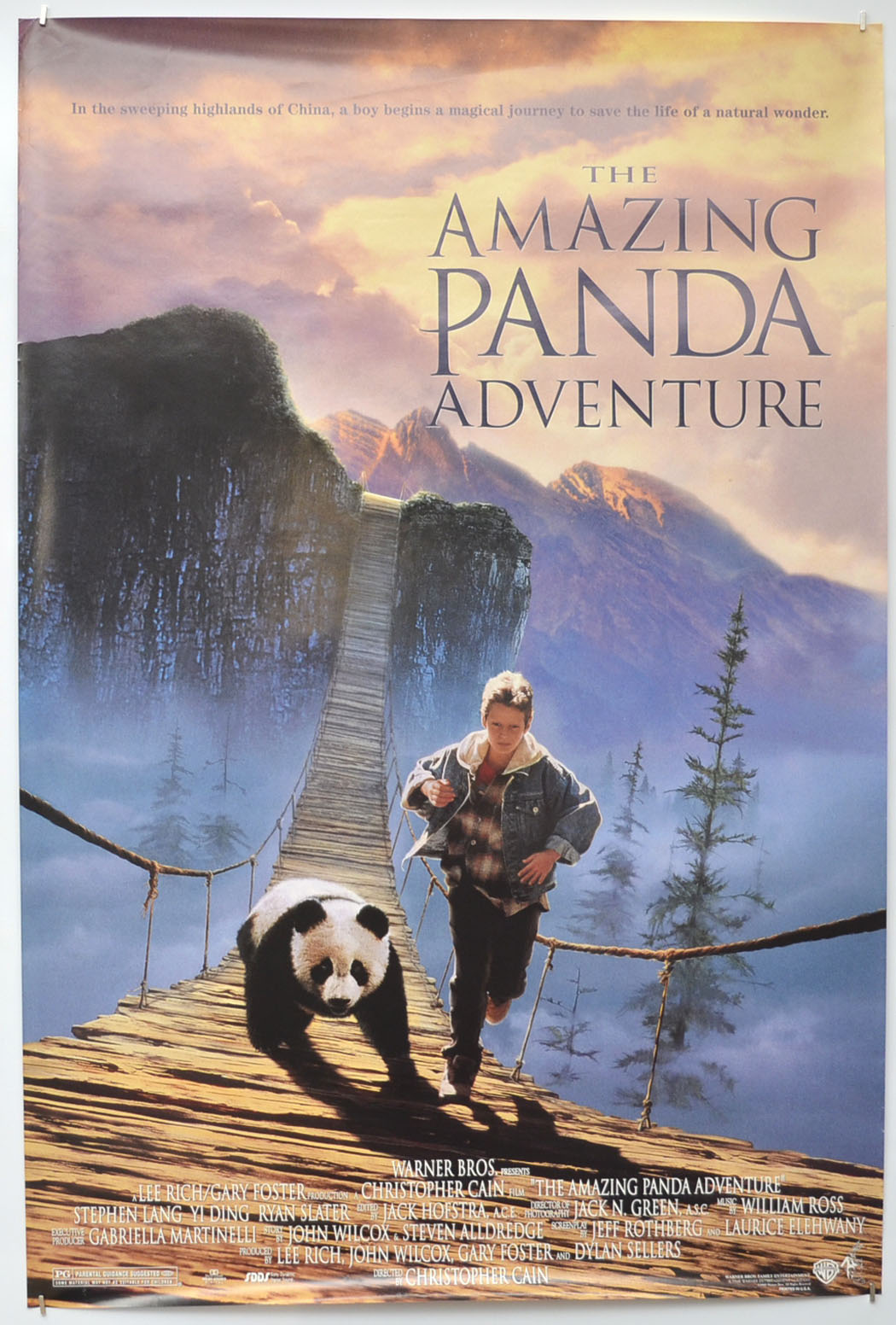 The Amazing Panda Adventure Original One Sheet Poster - Film Poster - Movie Poster