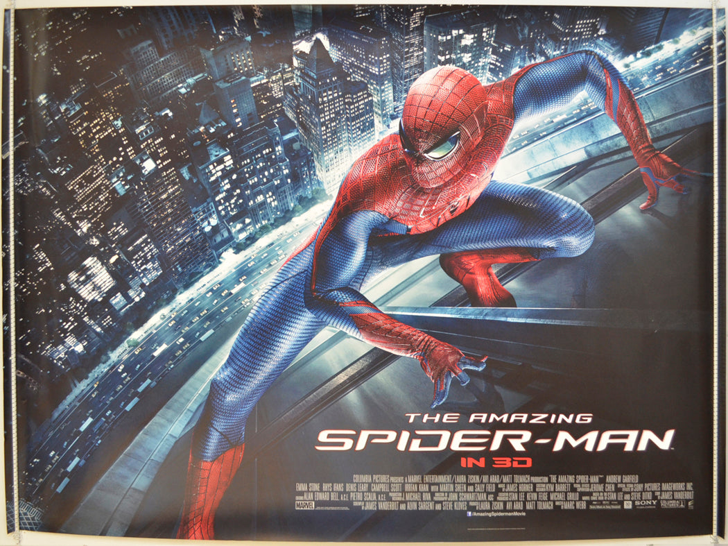 The Amazing Spider-Man  Original Quad Poster - Film Poster - Movie Poster 