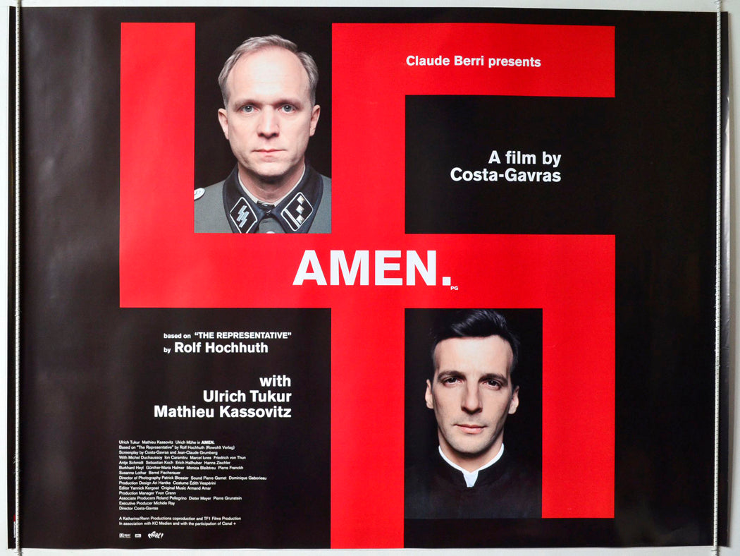 Amen. Original British Quad Poster - Movie Poster