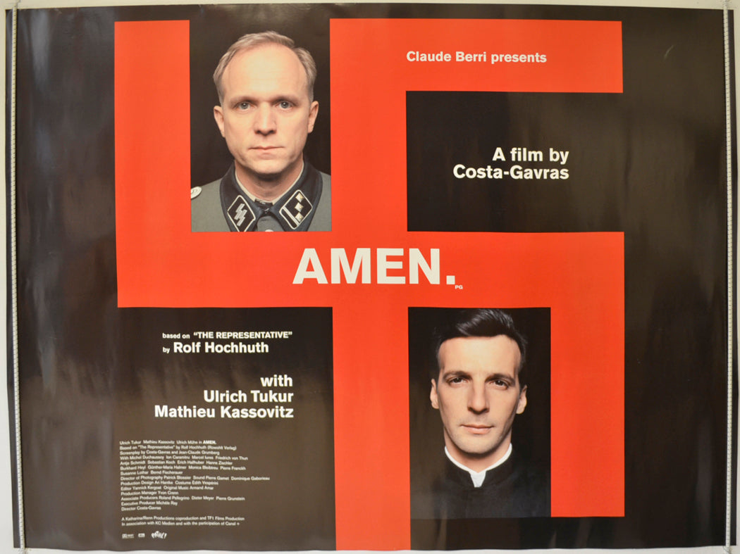 Amen.  Original Quad Poster - Film Poster - Movie Poster