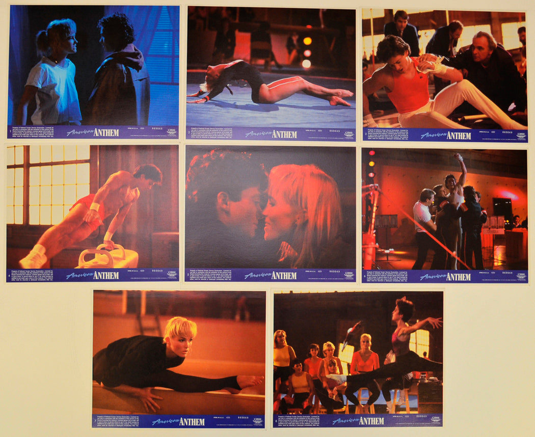 American Anthem Set of 8 Original Lobby Cards / Colour Front Of House Stills 