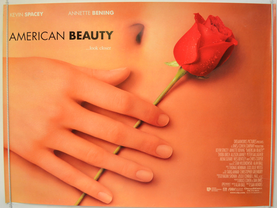 American Beauty  Original Quad Poster - Film Poster - Movie Poster