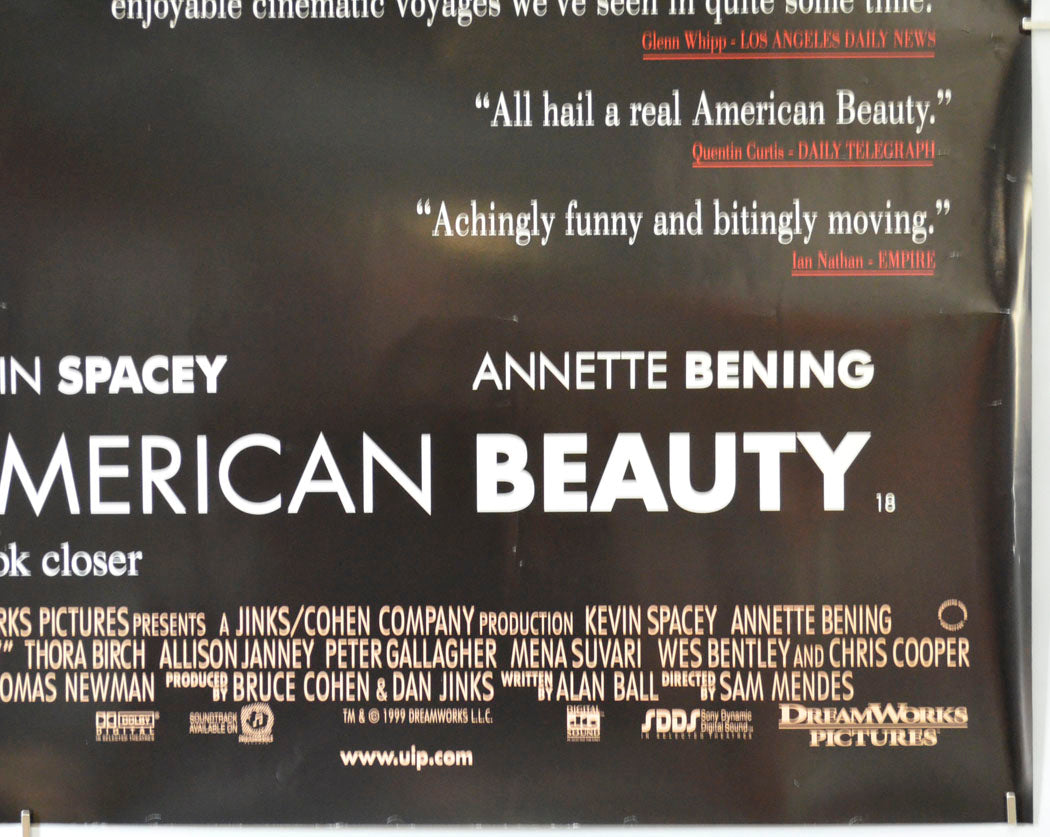 AMERICAN BEAUTY (Bottom Right) Cinema Quad Movie Poster 