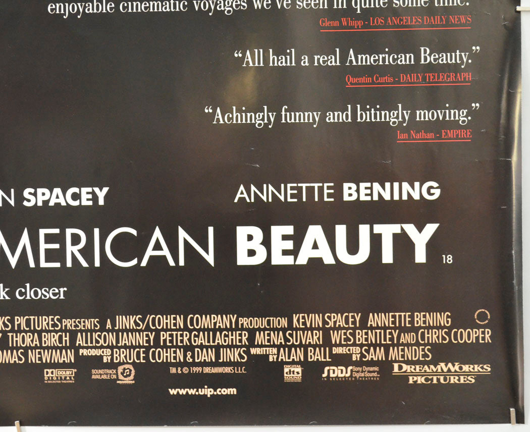 AMERICAN BEAUTY (Bottom Right) Cinema Quad Movie Poster 