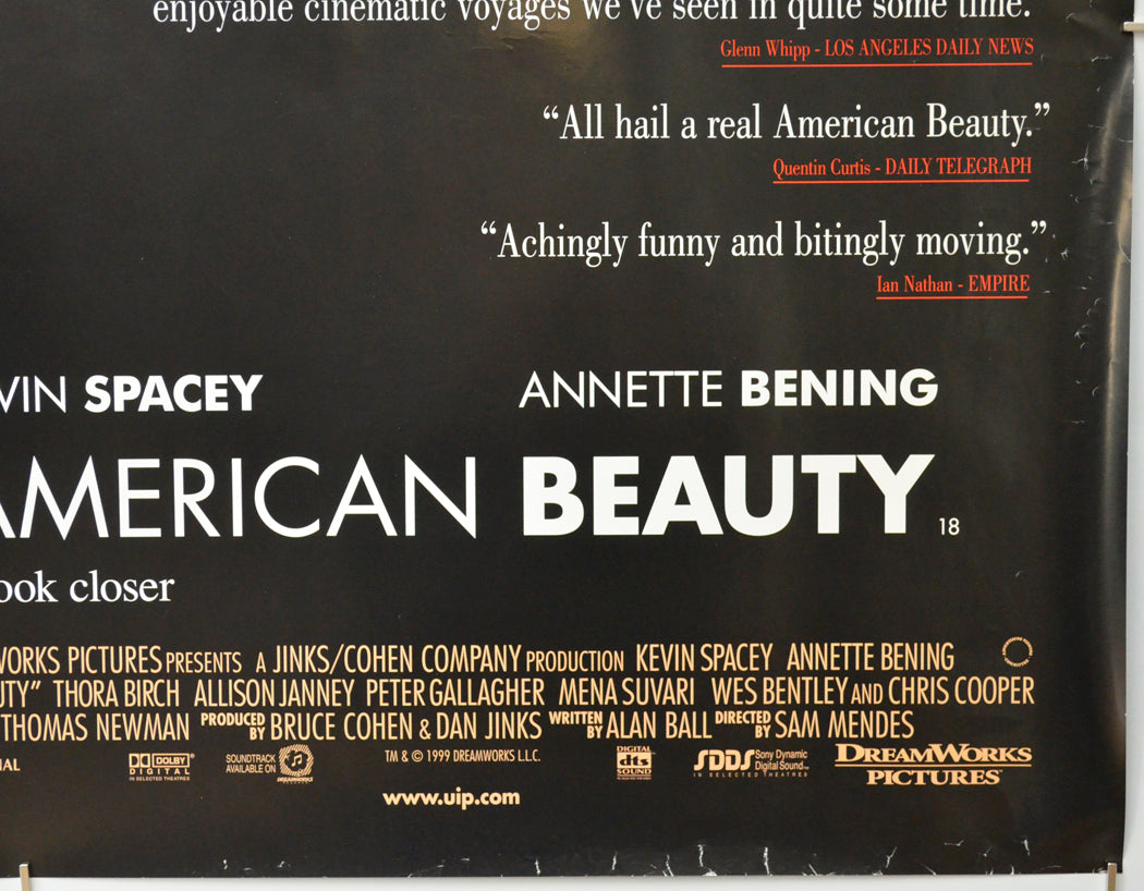 AMERICAN BEAUTY (Bottom Right) Cinema Quad Movie Poster 