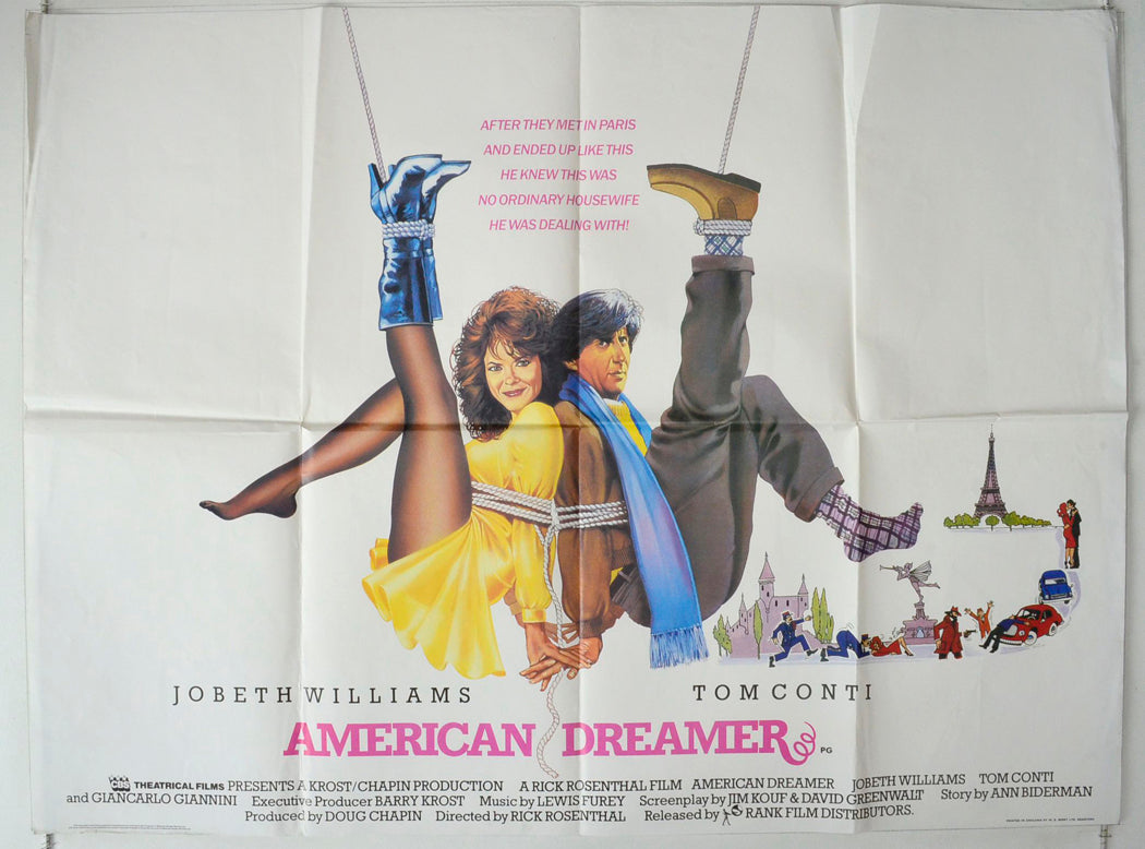 American Dreamer Original British Quad Poster - Movie Poster