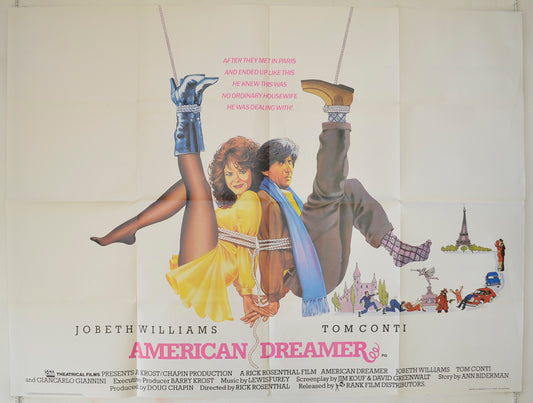 American Dreamer Original Quad Poster - Film Poster - Movie Poster  