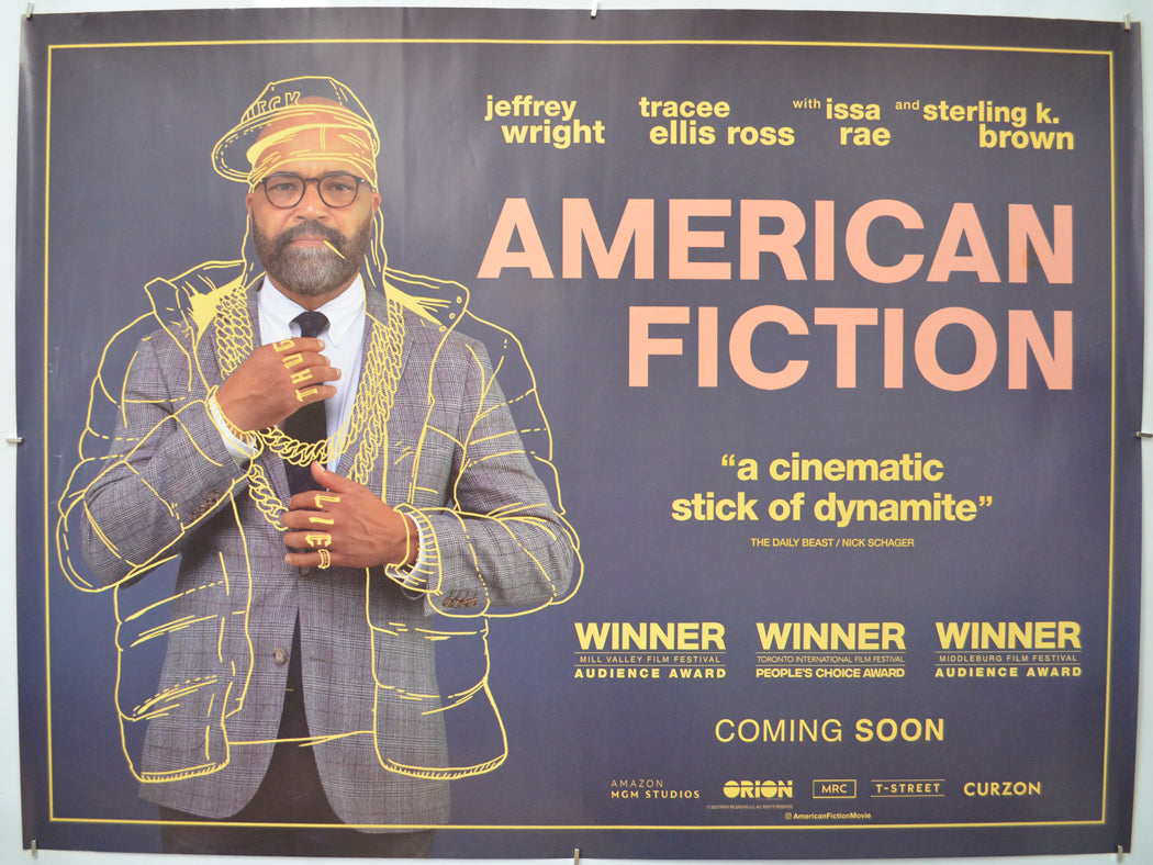 American Fiction Original Quad Poster - Film Poster - Movie Poster 