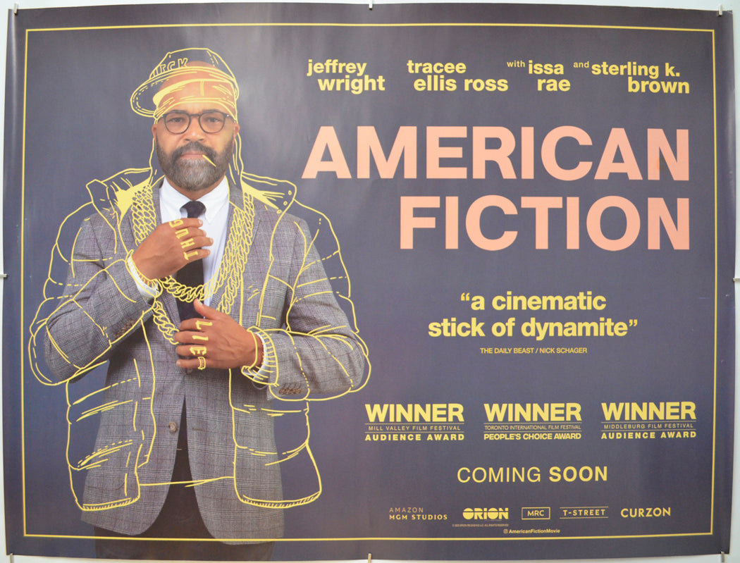 American Fiction  Original Quad Poster - Film Poster - Movie Poster