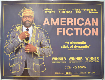 American Fiction  Original Quad Poster - Film Poster - Movie Poster