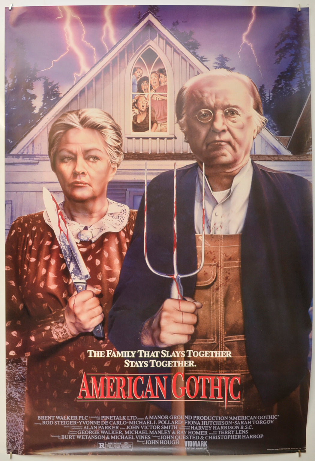 American Gothic Original One Sheet Poster - Film Poster - Movie Poster  